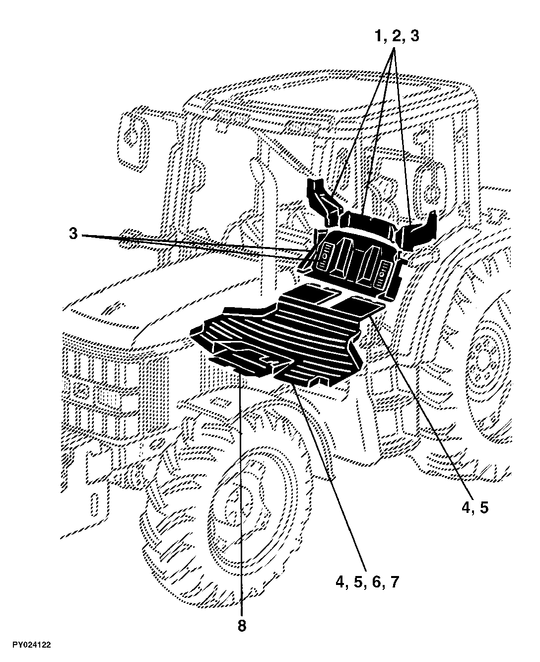 91 OPERATOR'S CAB, BASIC, HEATING, AIR CONDITIONING