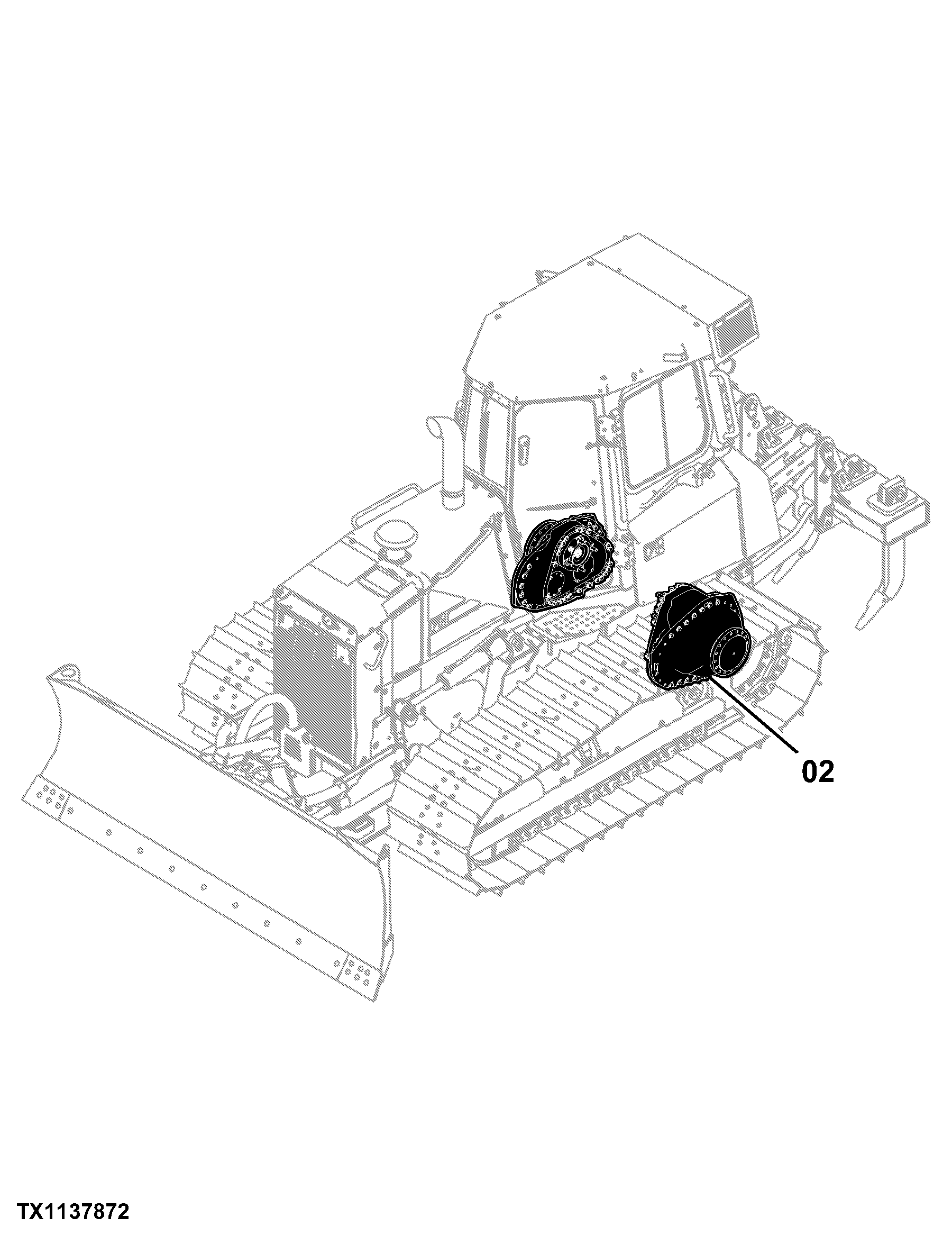 700K Crawler Dozer (PIN: 1T0700KX_ _E217278 - 275435) Engine 6068HT092