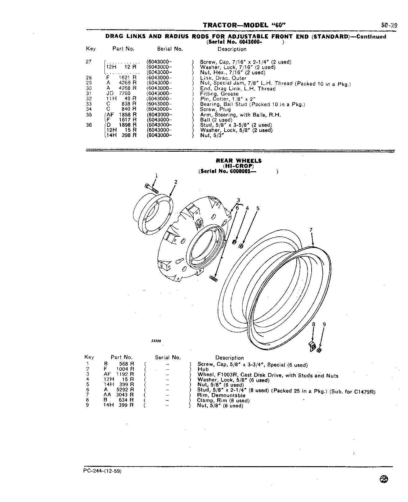 Section 50-Steering Mechanism, Front End Equipment,and Rear Wheels (Continued)