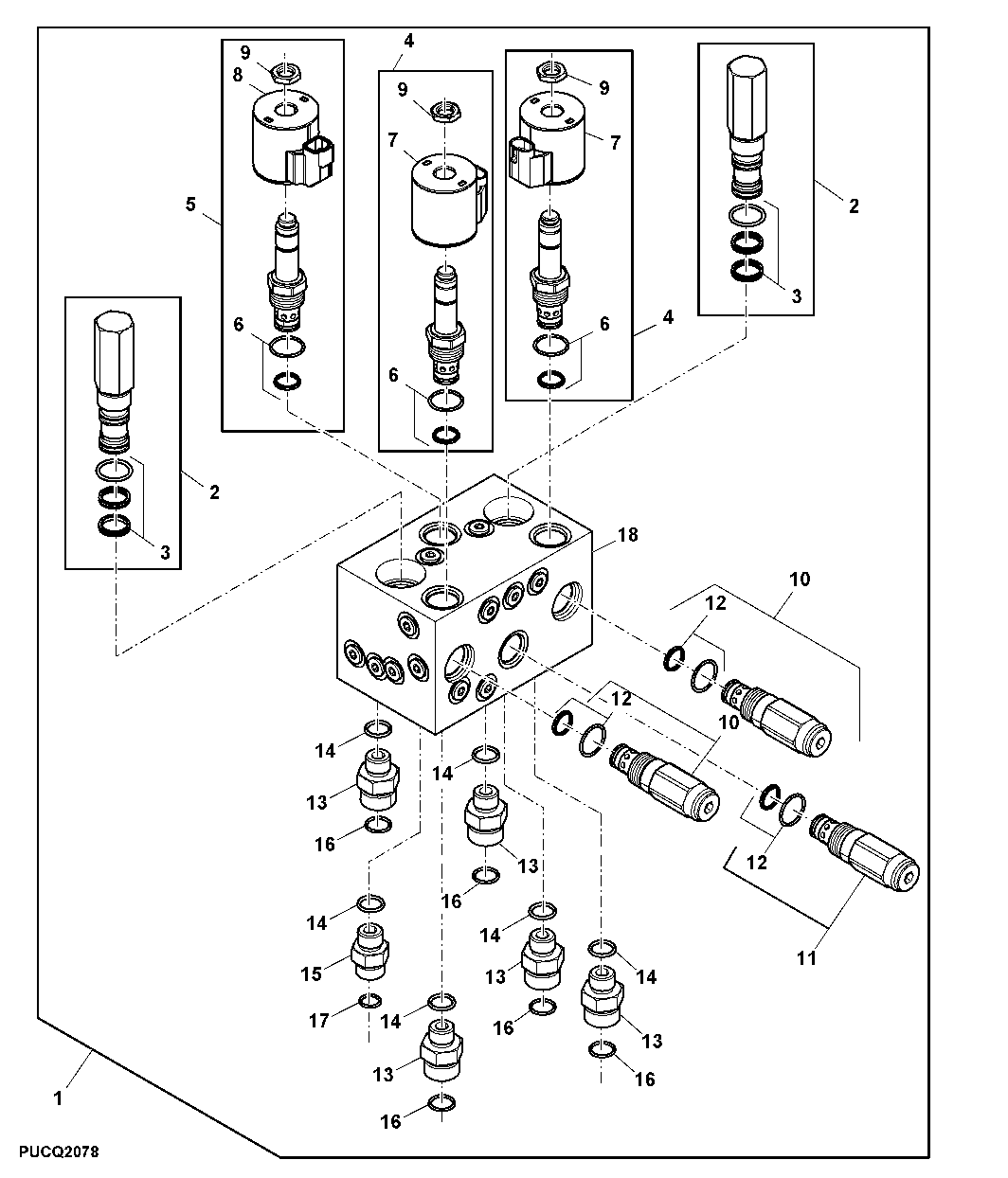 FLOW CONTROL HYD. VALVE (WITH CHAFF SPREADER)