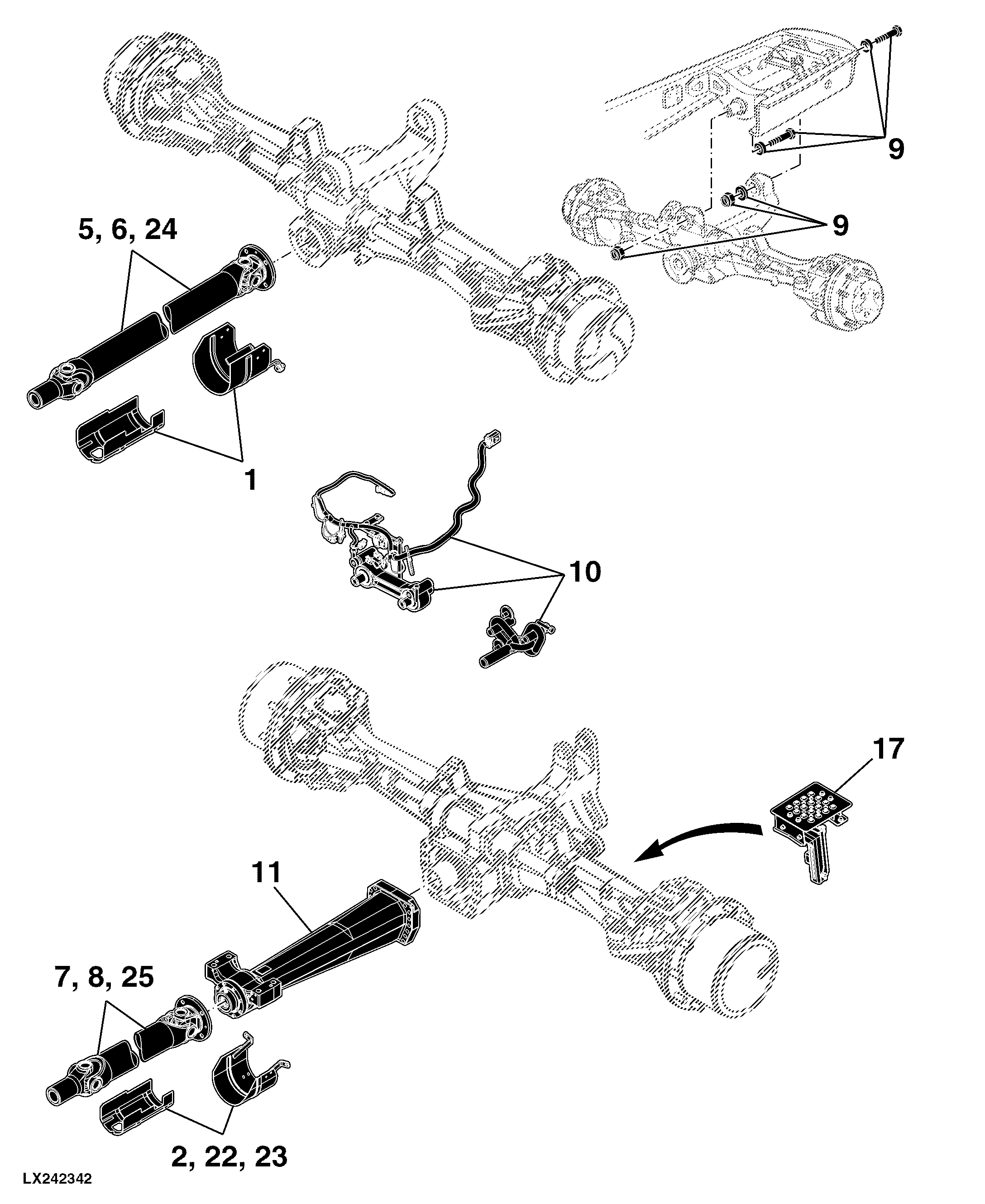 81 MFWD Front Axle Accessories and 2WD Front Axles