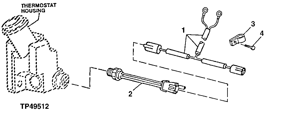 FUEL INJECTION PUMP COLD STARING WIRE HARNESS AND SWITCH (704569 - )