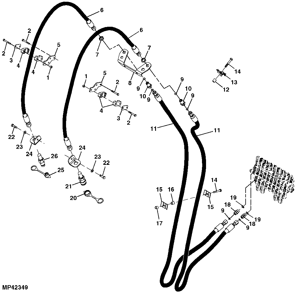 Auxiliary Hydraulic Kit (7 Function) ( - 102999)