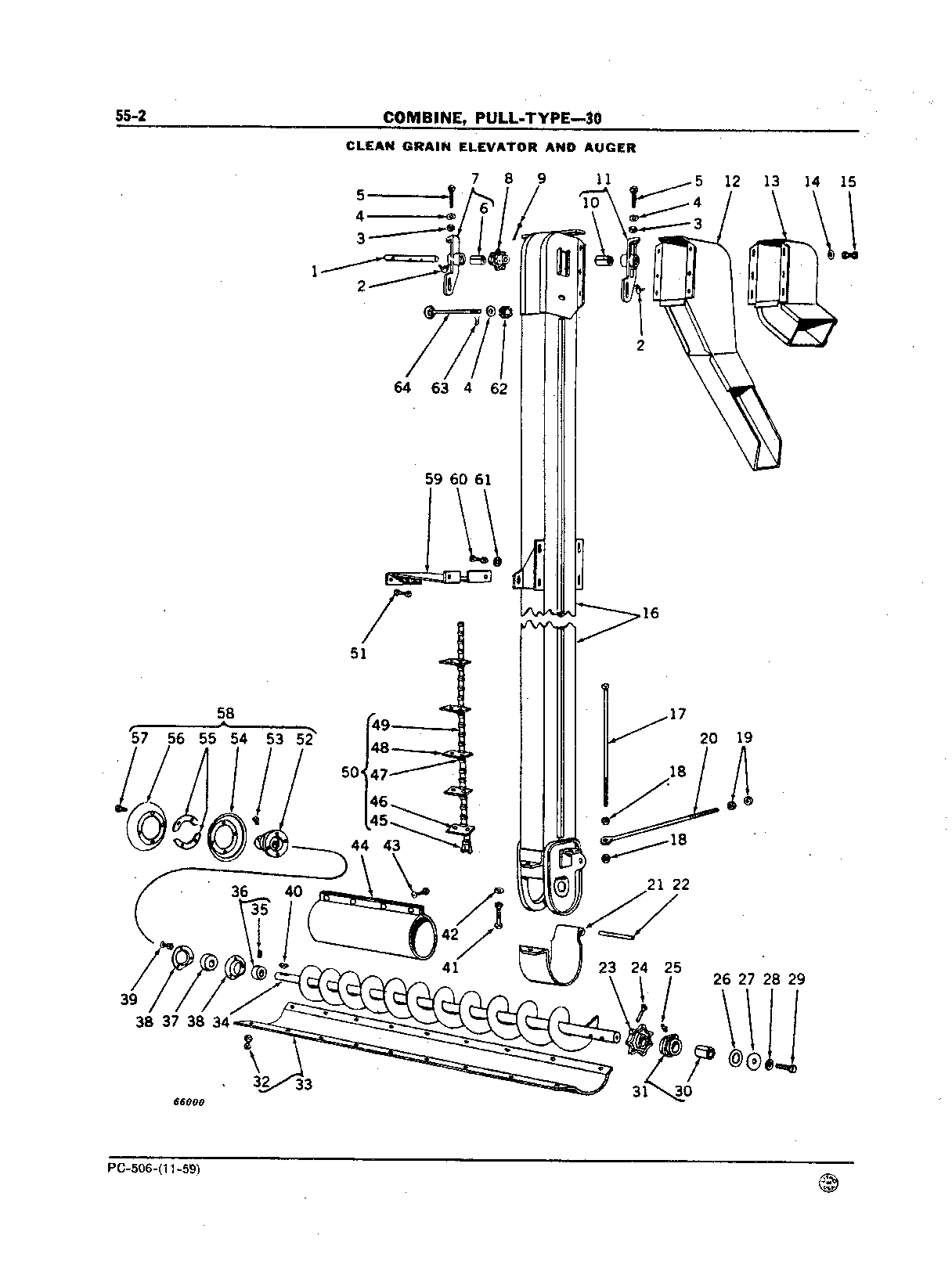 Auger, Clean Grain and Elevator