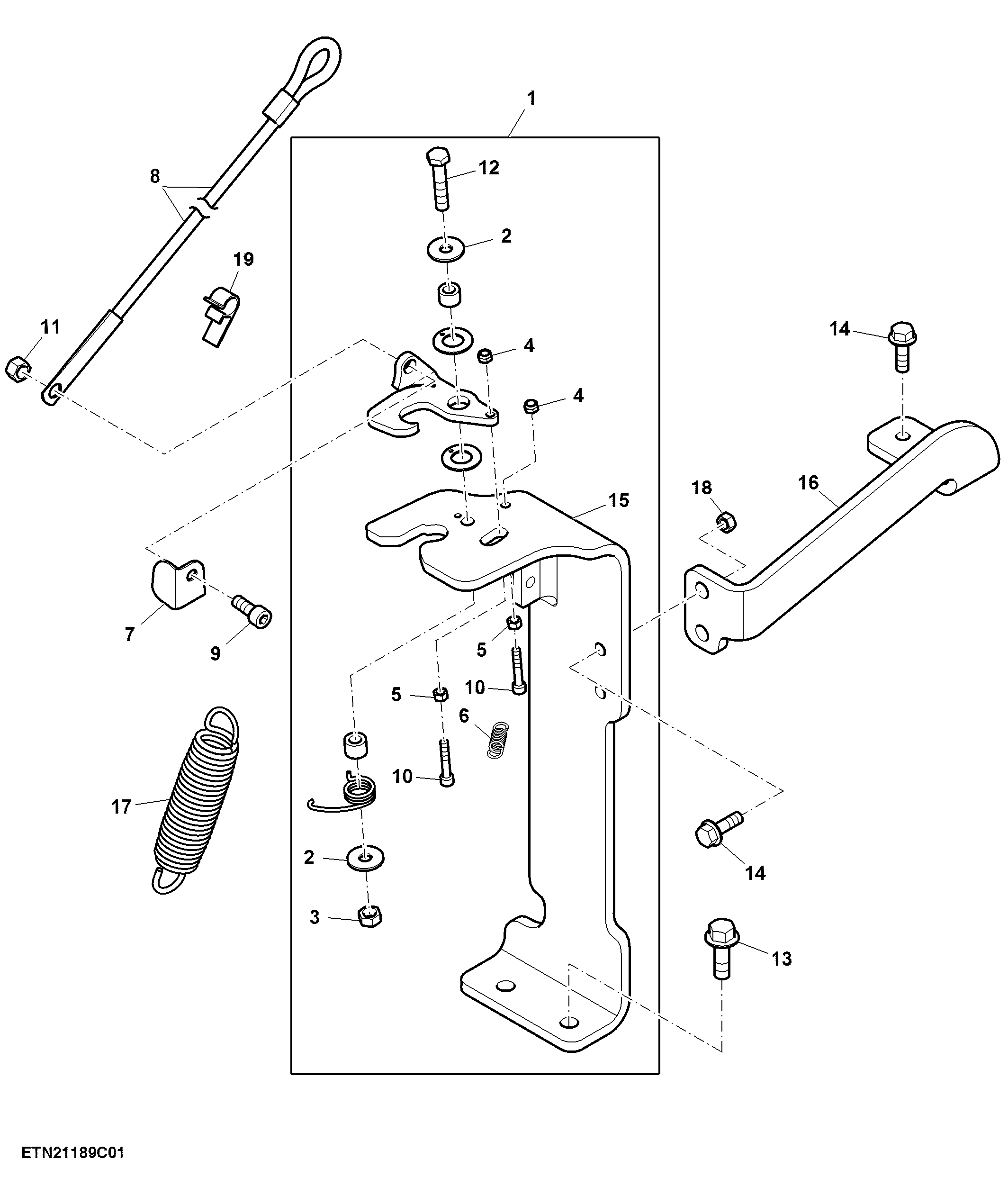 Holder, Hydraulic Center Link, W/ Ball or Hook Ends ( - 802000)