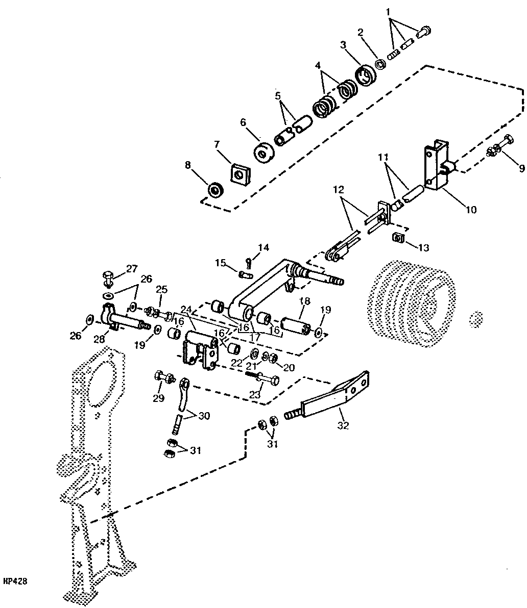 HYDROSTATIC DRIVE BELT TENSIONING MECHANISM
