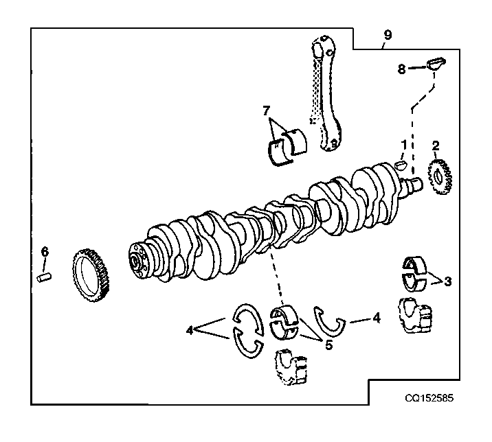 UNDERSIZED CRANKSHAFT/BEARING, KIT - 8.1L ENGINE