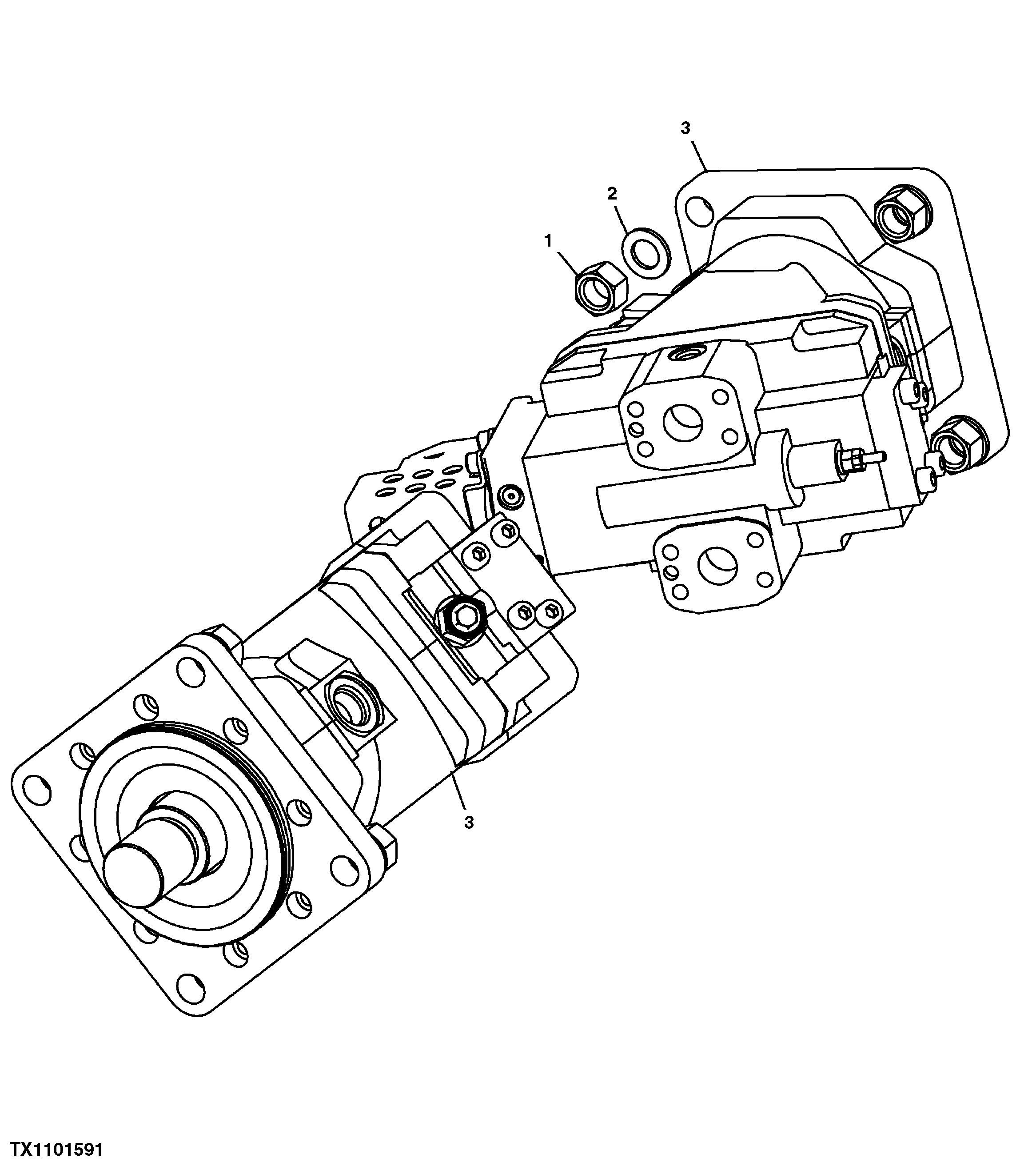 Right and Left Hand Hydrostatic Drive Motors