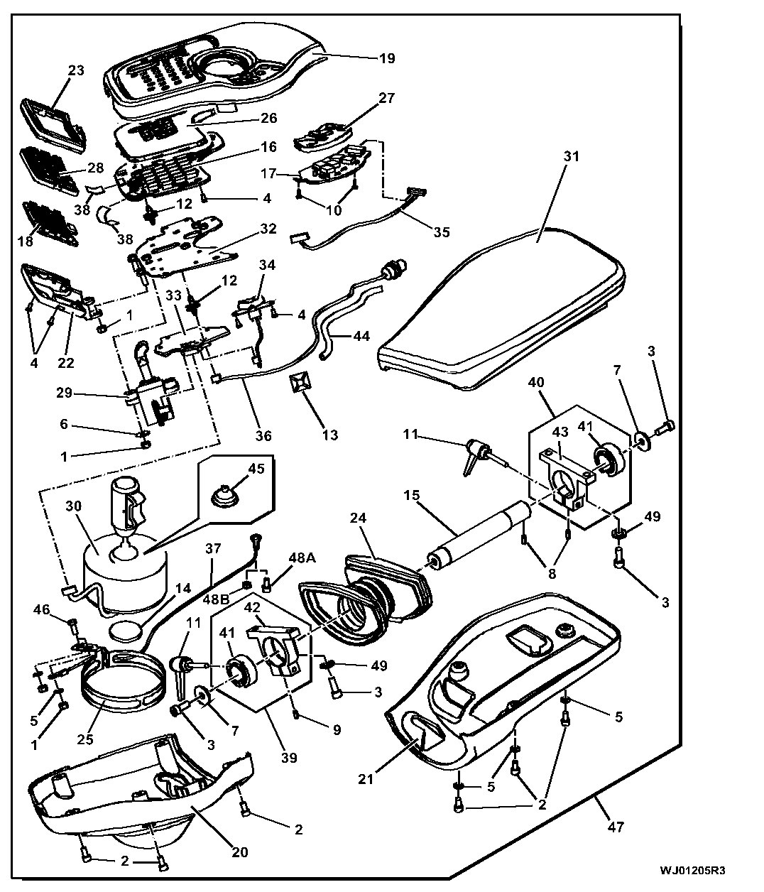 Joystick, Right, Basic / Navi/Scale (002518 - XXXXXX)