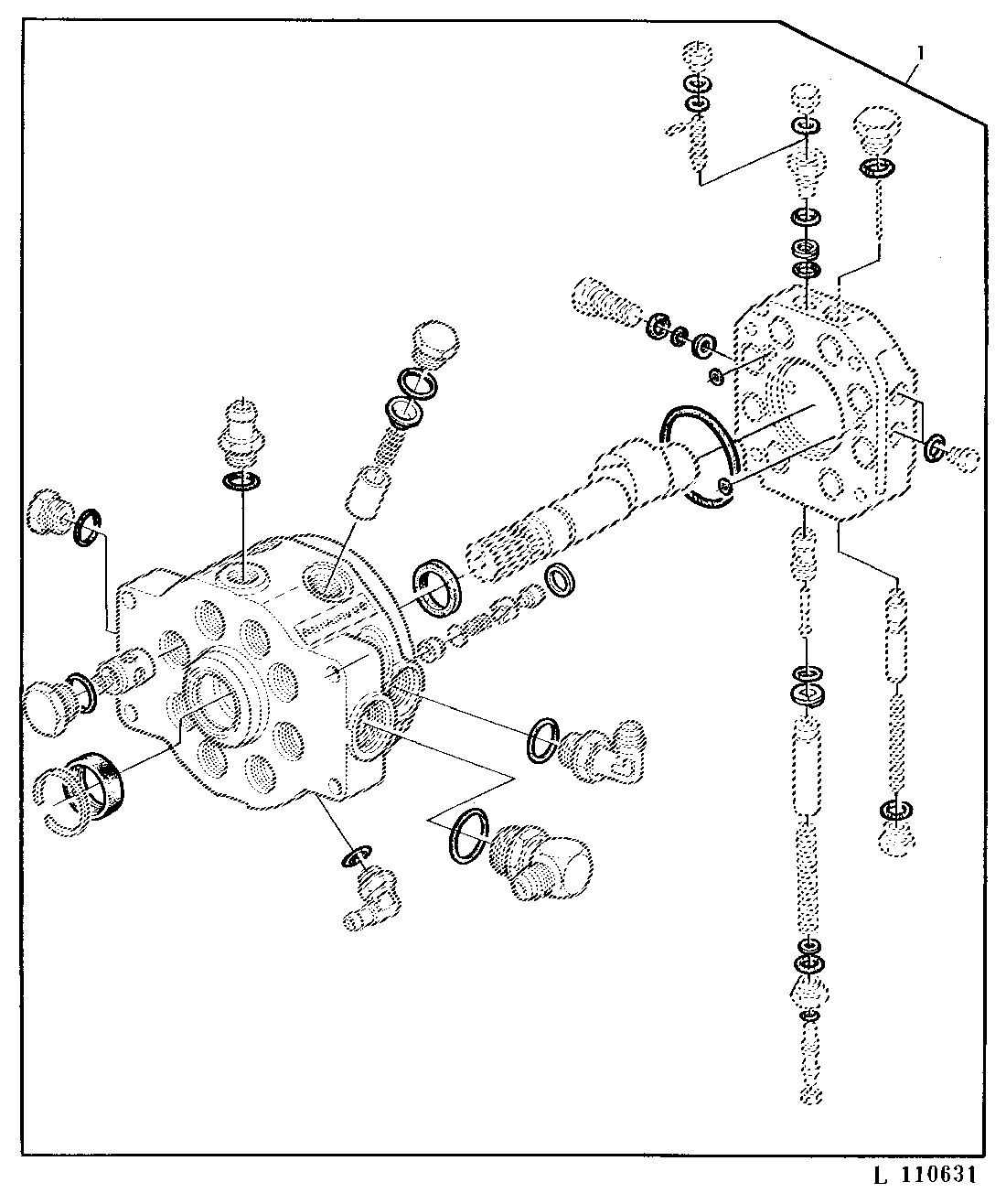 HYDRAULIC PUMP KIT (40CM3=2.4 CU.IN.) MODEL NO. EA1, (50CM3=3 CU.IN.)
