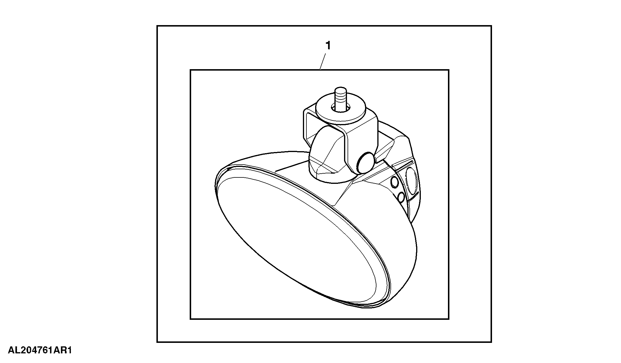 Attachment, Work Light, H3, Cab Front, Hanging