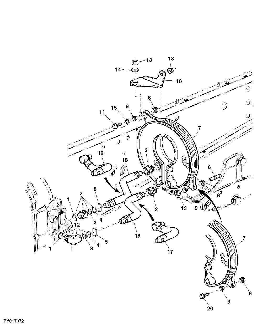 OIL COOLER AND LINES (SyncroPlus™ OR PowrReverser™)