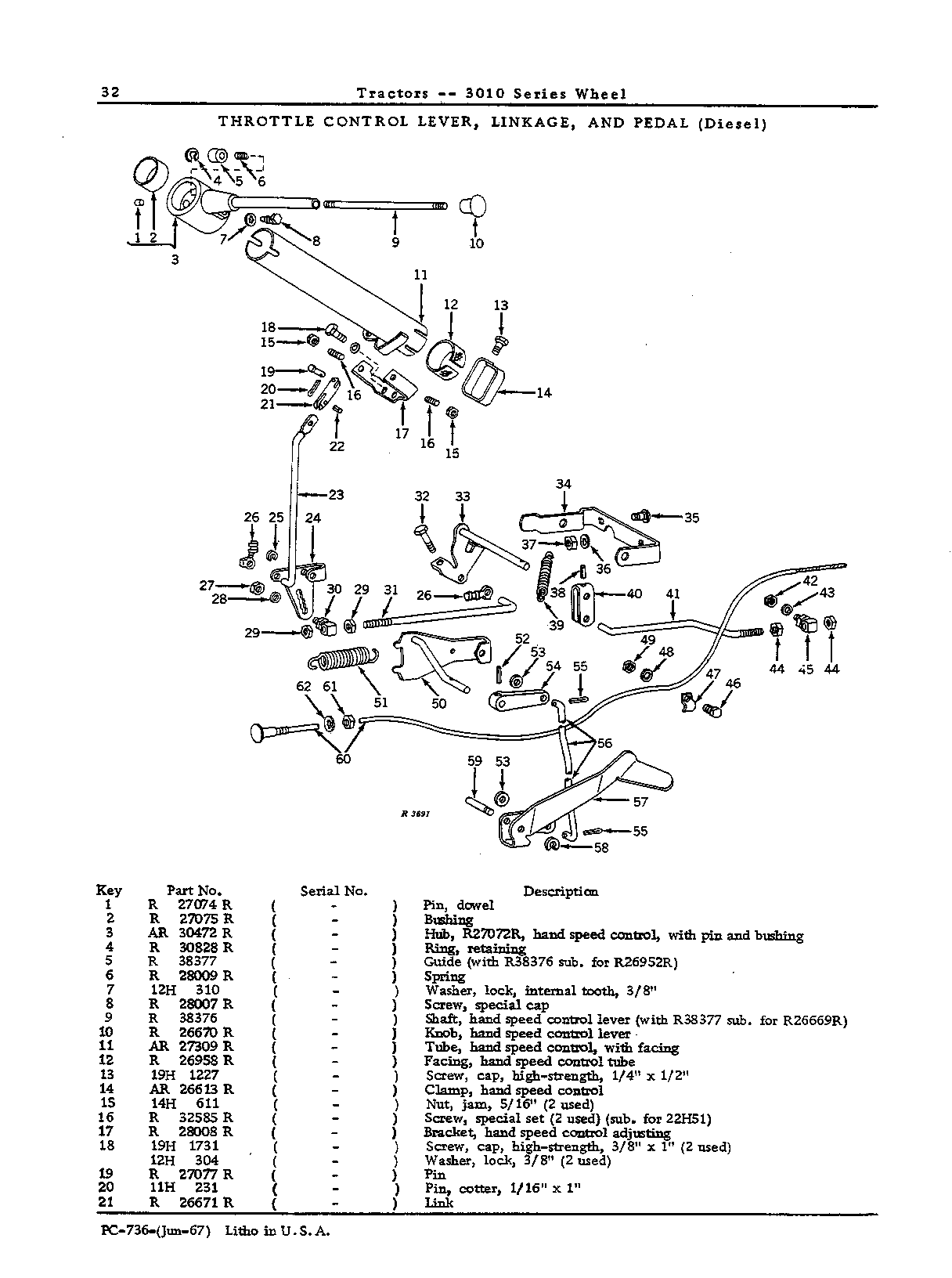 Cables: Fuel shut-off (diesel)