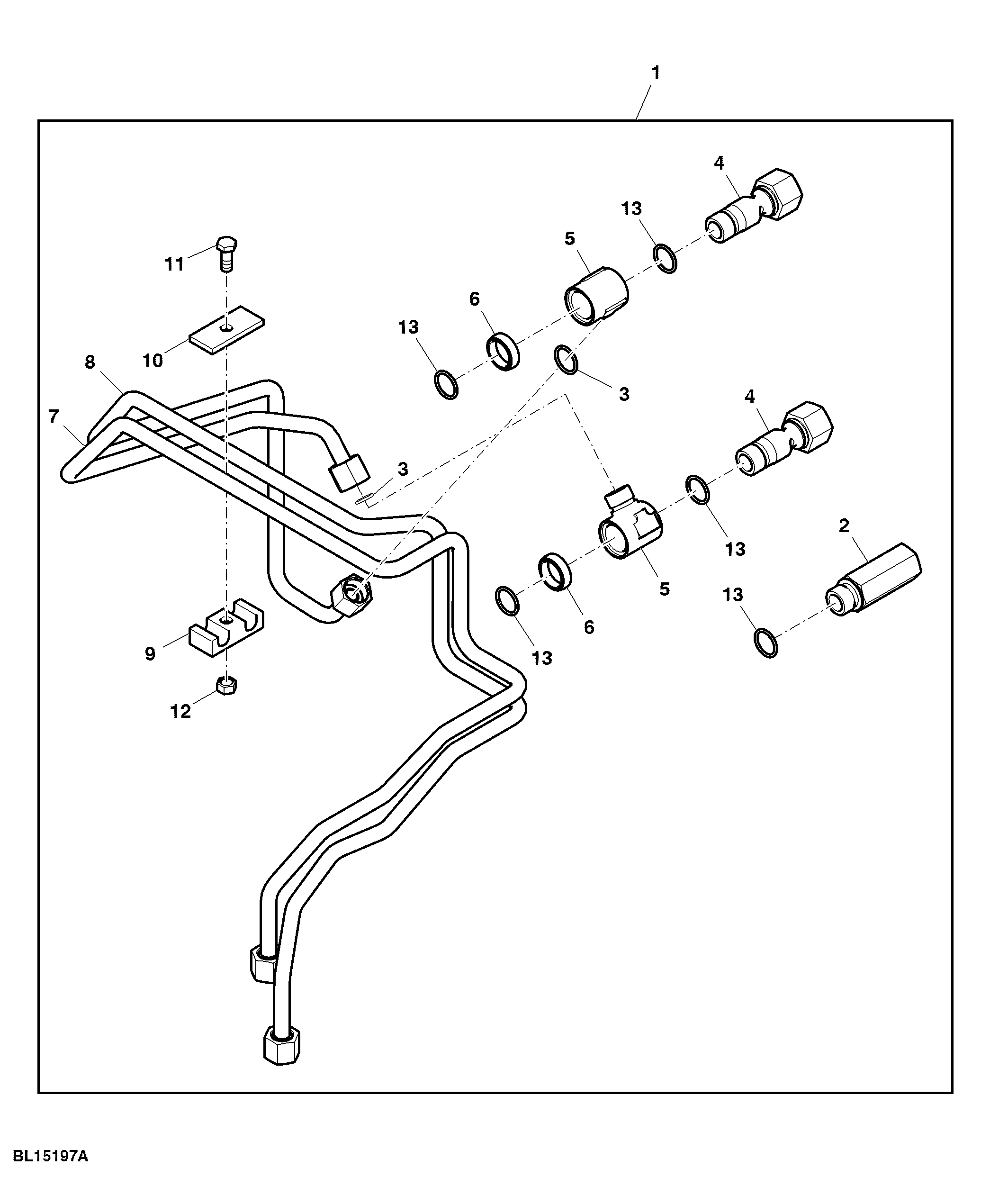 Conversion Kit, Front Hitch Oil Lines, Attachment