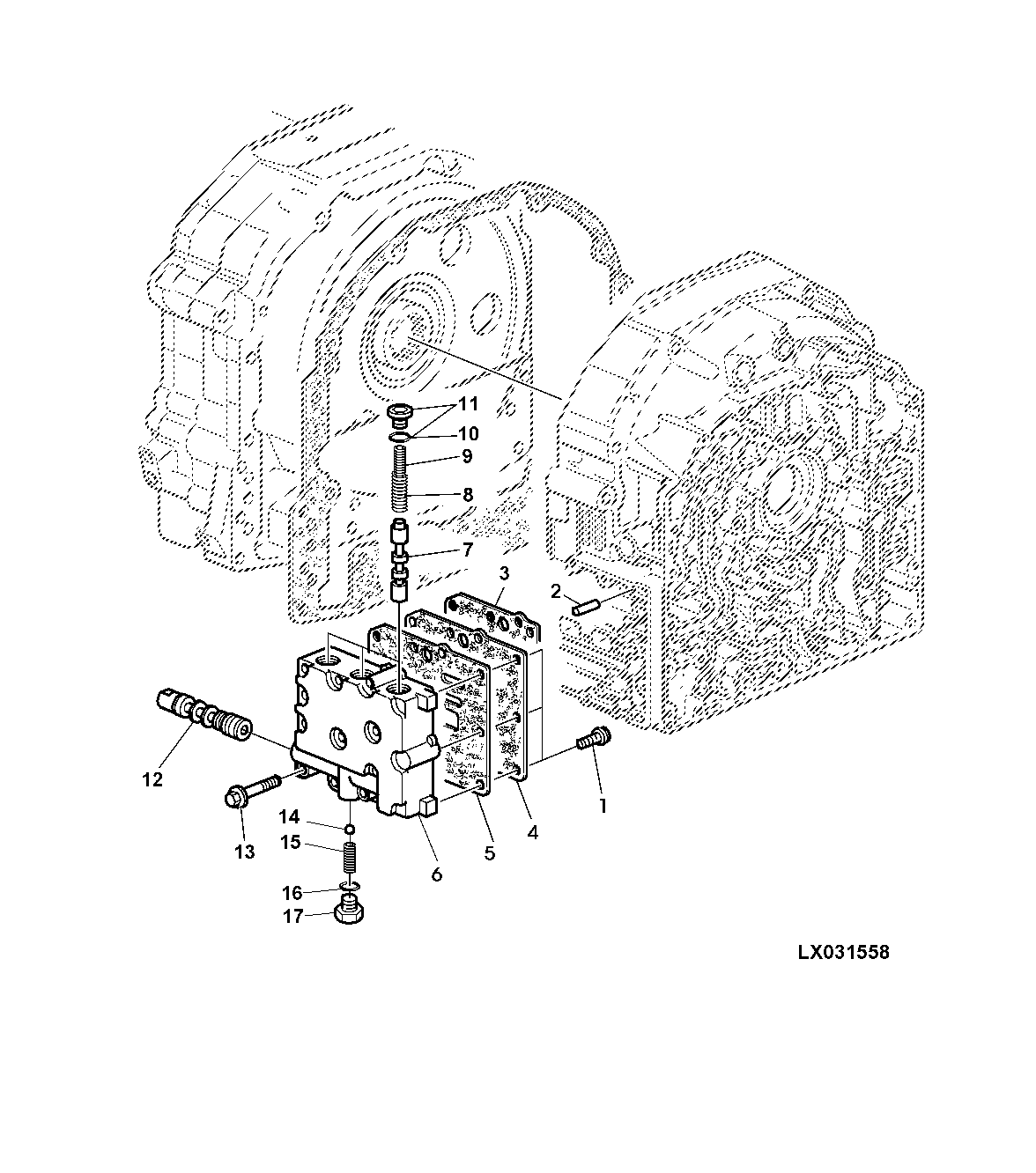 HOUSING, 4-SPEED SHIFTING (WITH MECHANICAL REVERSER CONTROL)