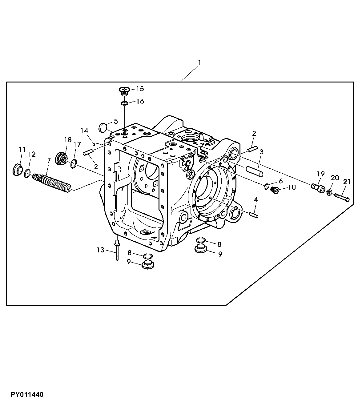 DIFFERENTIAL HOUSING - SERVICE KIT (FOR POWER FILL)