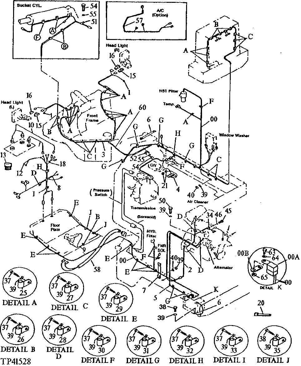 Main Wiring Harness (Cab With Heater) (000877 - )