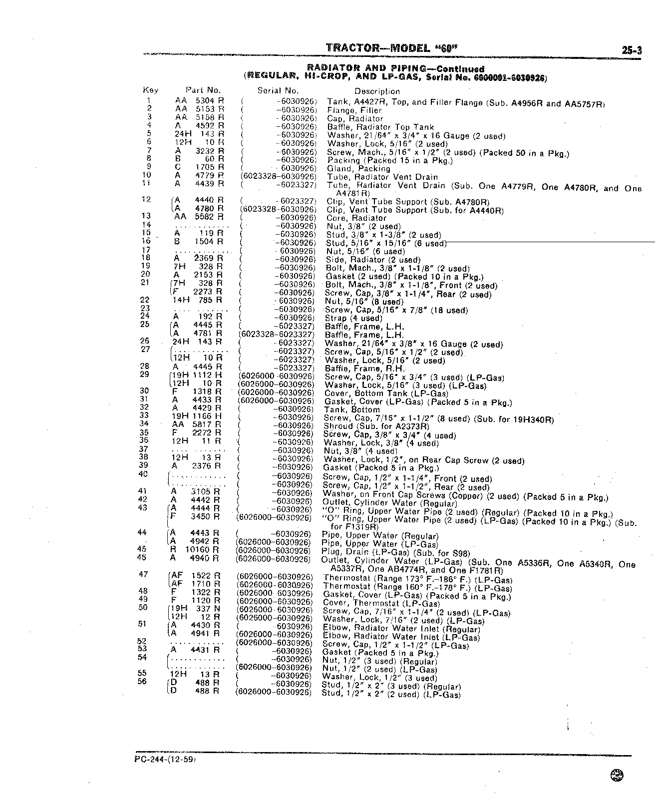 Section 25-Cooling System (Continued)