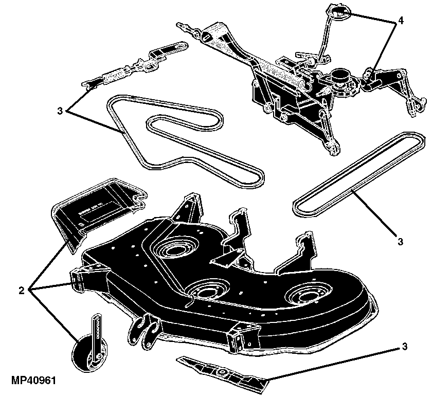 85 Mower Deck And Lift Linkage ( - 050000)