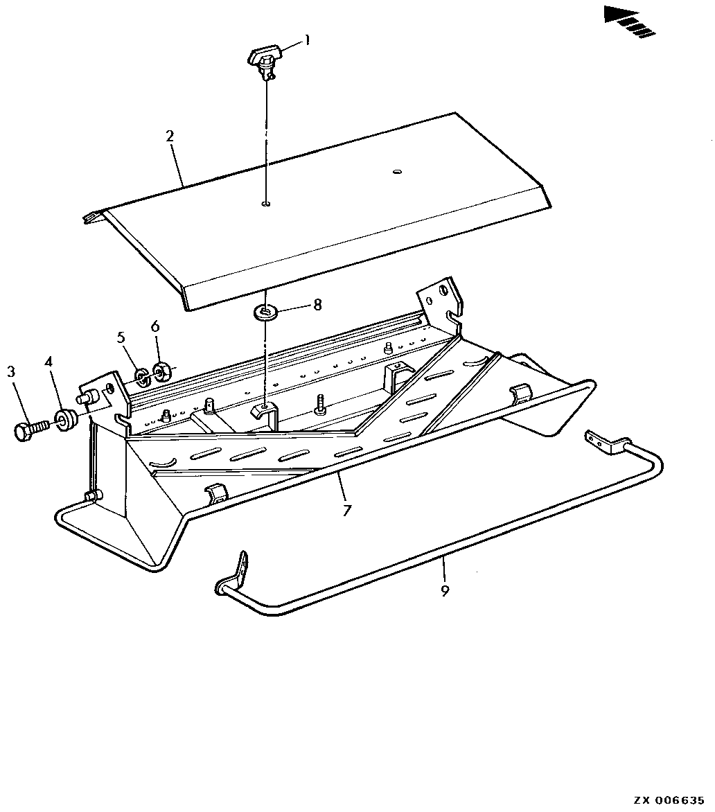 ADJUSTABLE STRAW DISTRIBUTOR (UP TO CHOPPER SERIAL NO. Z0PPC, Z0PPD)