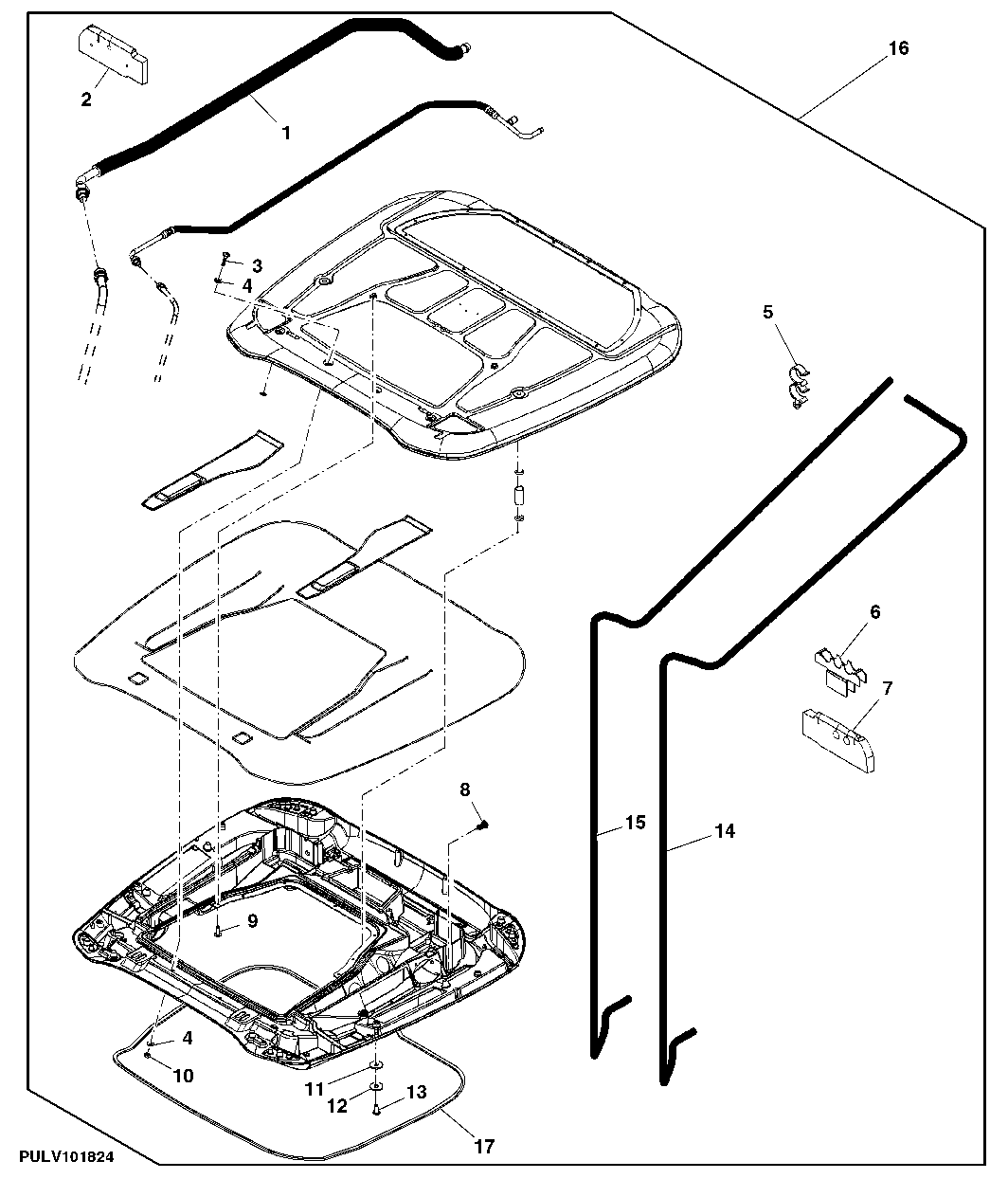 Inner And Outer Roof Assembly (Service Only)