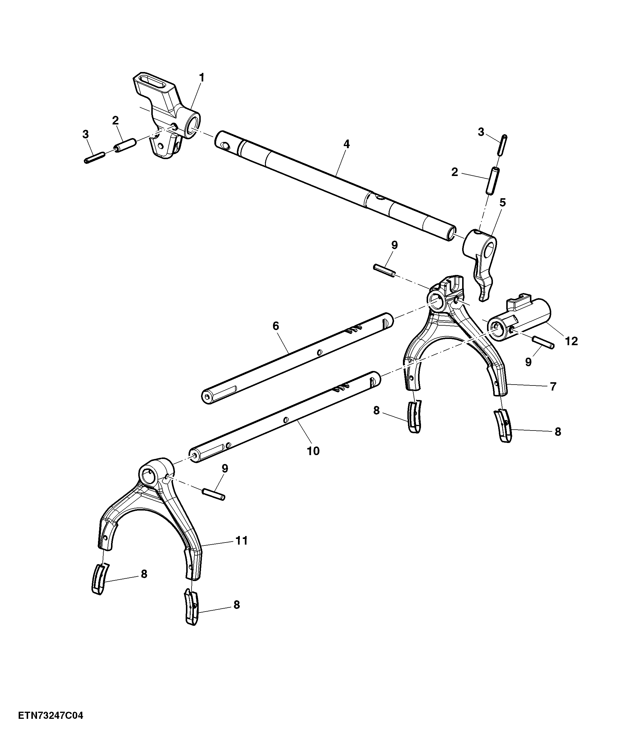 Gear Shifters, Range, Syncshuttle Plus (024245 - )