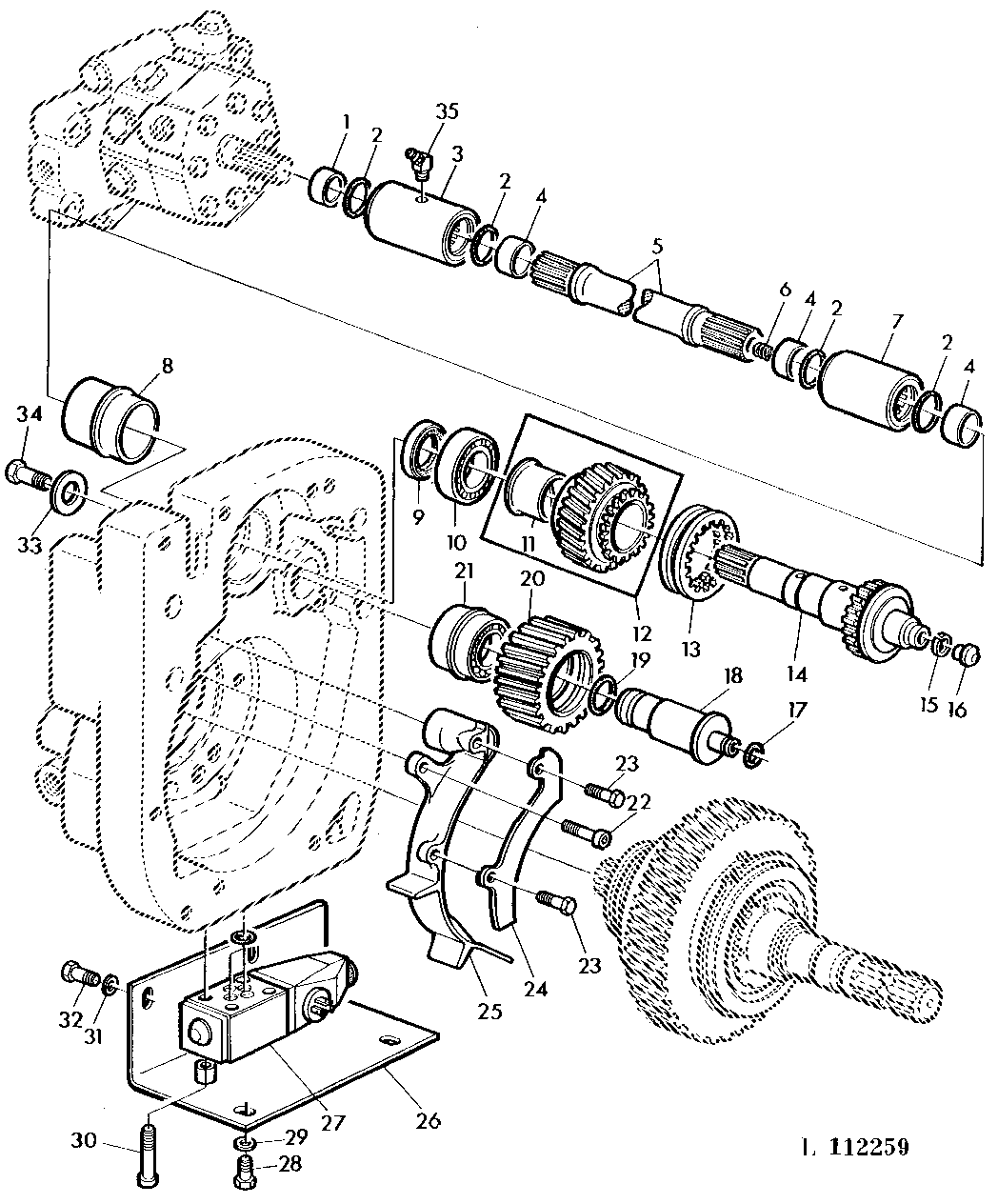 Front PTO - Drive And Solenoid (Rotates Anti Clockwise- Seen From Operator Seat)