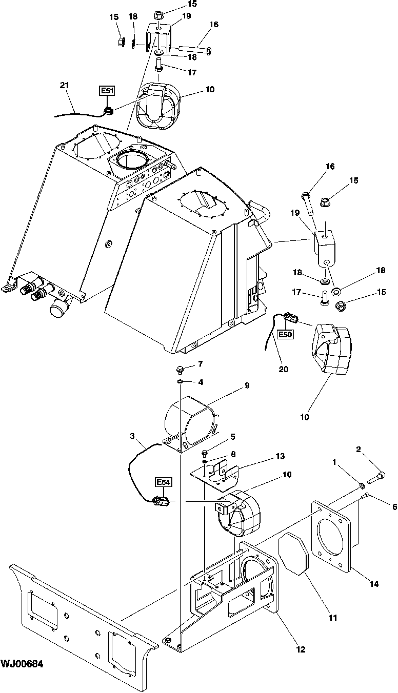 Waist Lights, Back-Up Alarm and Light (Halogen)
