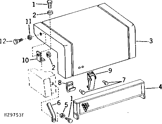 AIR INTAKE AT REAR OF OPERATOR'S CAB (1978 - )