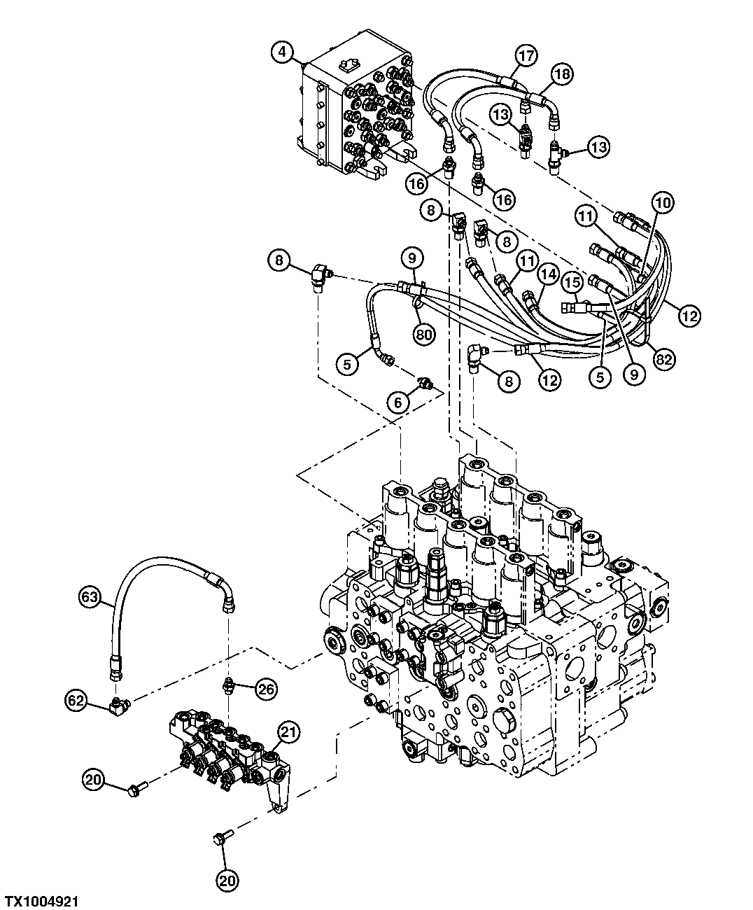 Pilot Lines (Control Valve Top To Manifold) ( - 953021)