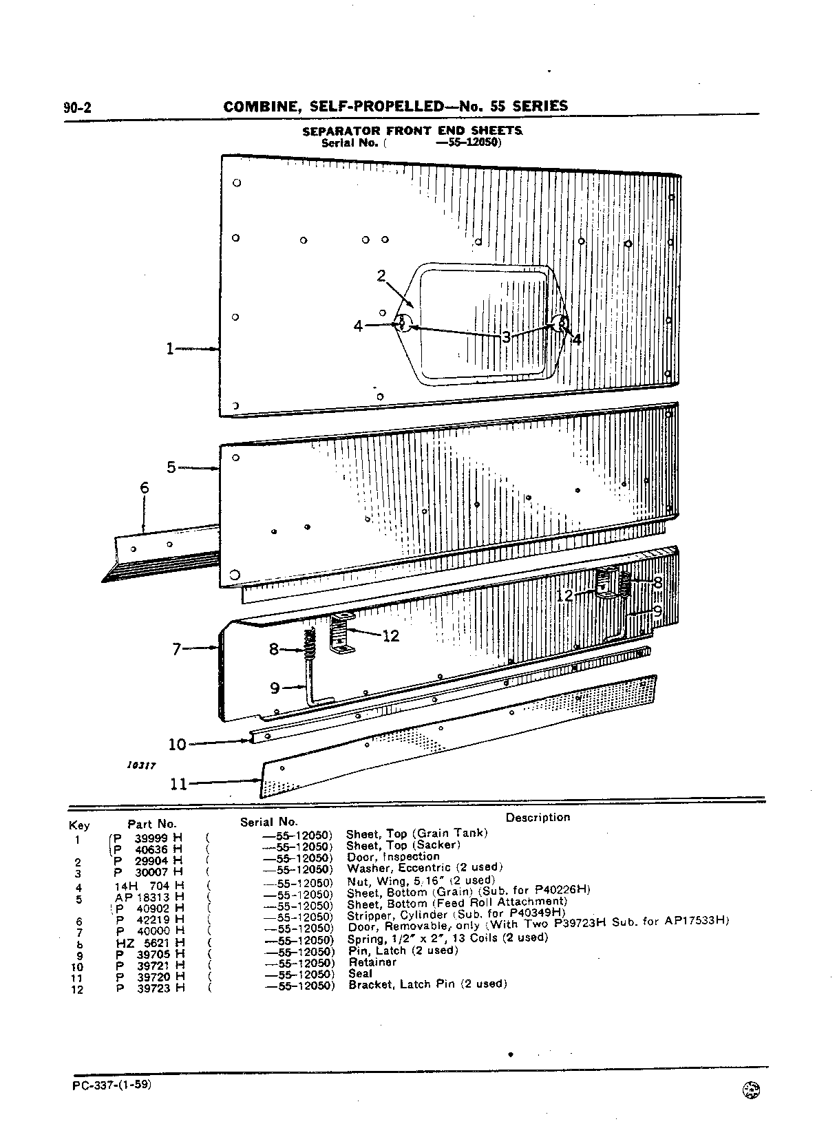 Separator Front End Sheets