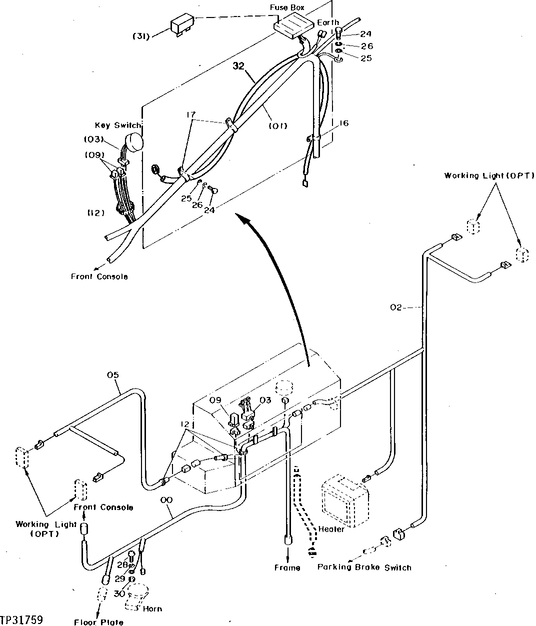 Operator's Station Wiring Harness (Canopy) ( - 000686)