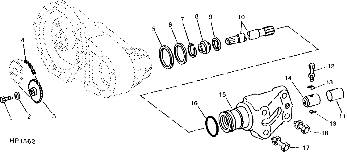FINAL DRIVE PIVOT, DRIVE SHAFT, AND BEARINGS (SIDEHILL)