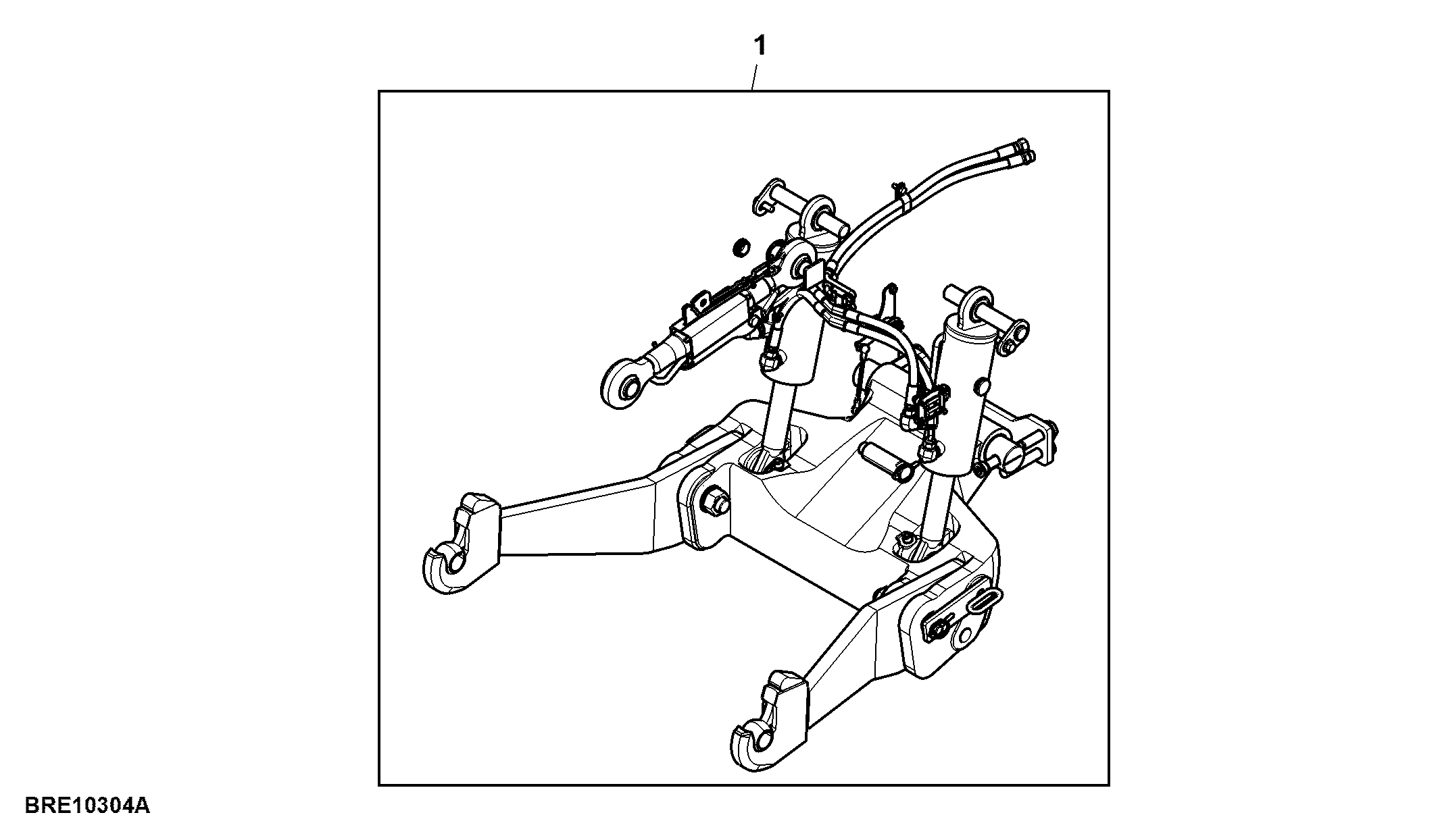 Front Hitch Carrier, Light Duty, Attachment