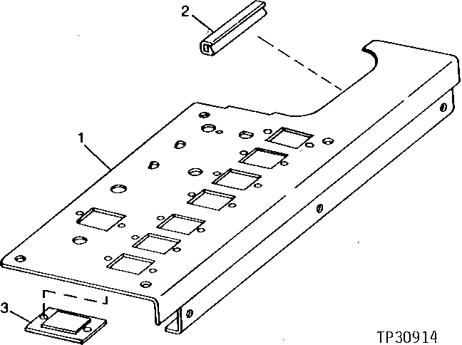 AIR CONDITIONING SIDE CONTROL PANEL (525412 - 548823)