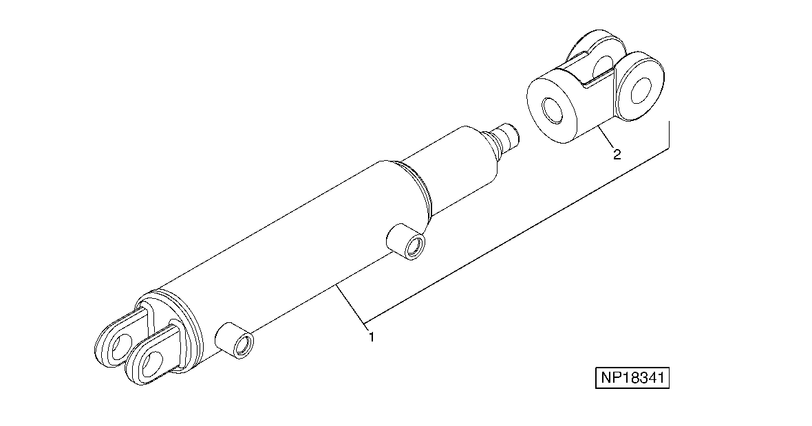 Hydraulic Cylinder (3.25" X 3.75") (2001 - )