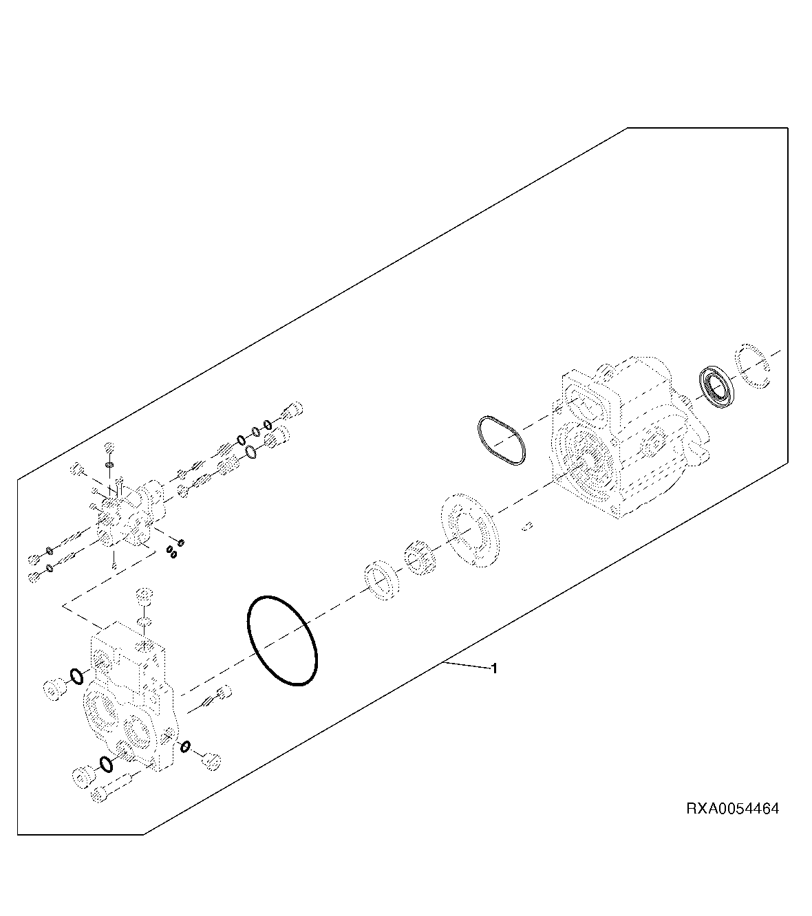 HYDRAULIC PUMP SEAL KIT (45 CM3 (2.75 IN.3))