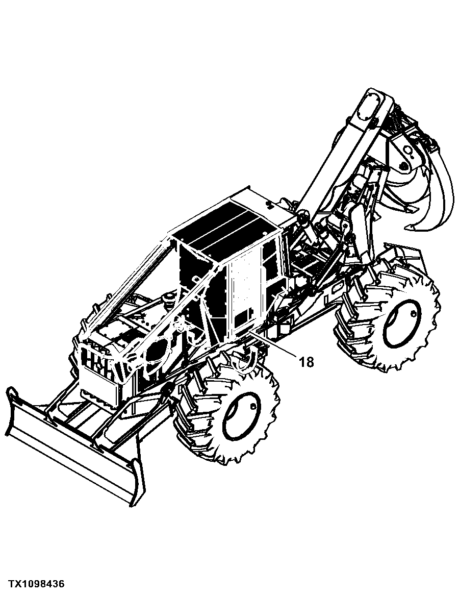 748HTJ Timberjack Cable and Grapple Skidder (PIN: 1DW748HT_ _C630436 - C666892) (PIN: 1DW748HT_ _D630436 - D666892)