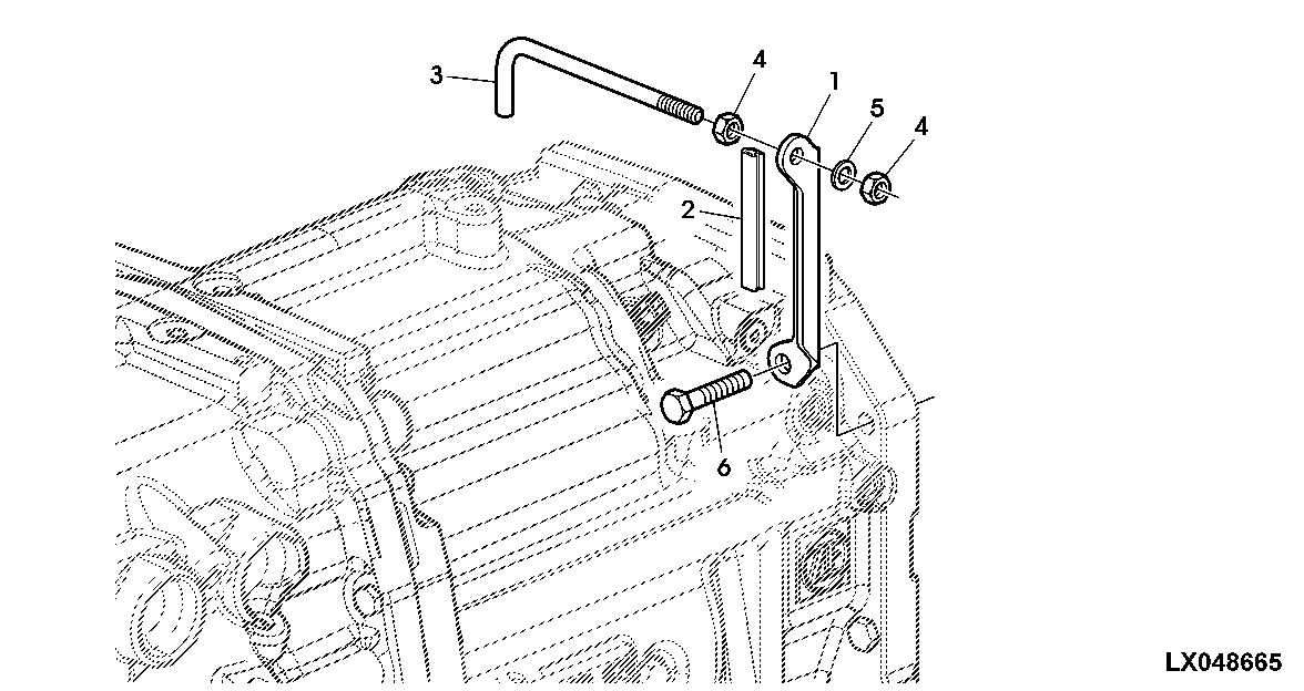 PROTECTION BAIL FOR HYDRAULIC LINES (WITH HYDRAULIC CAB SUSPENSION, HCS)