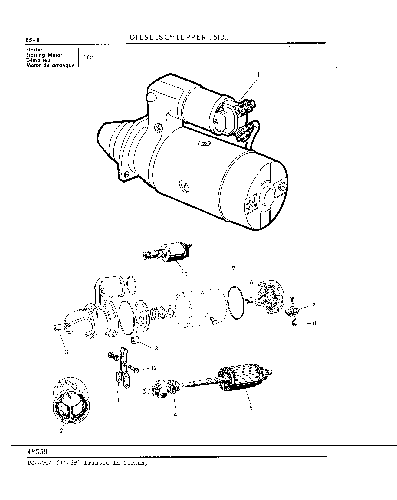 Starting Motor (Continued)
