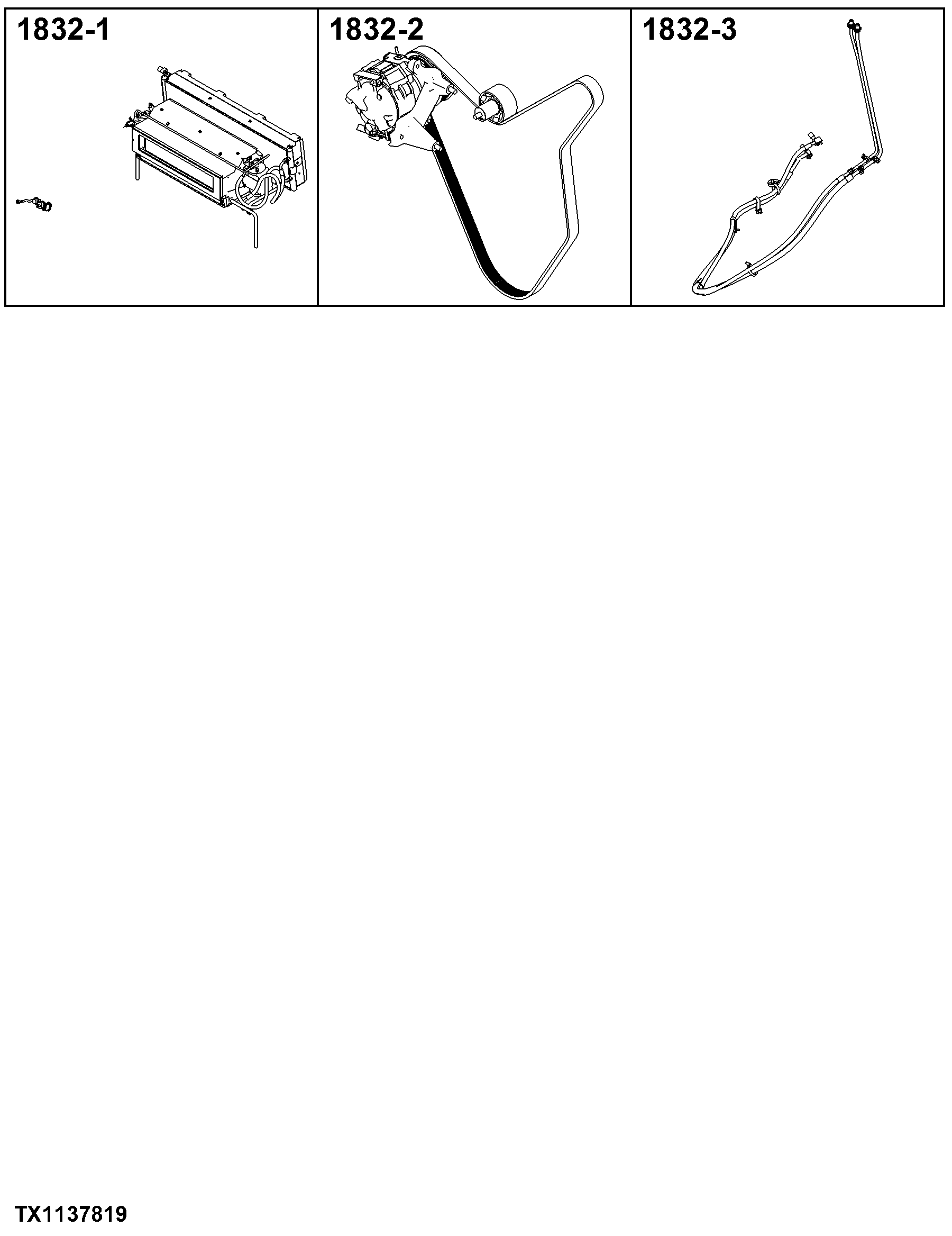 1832 Air Conditioner System Compressor and Drive