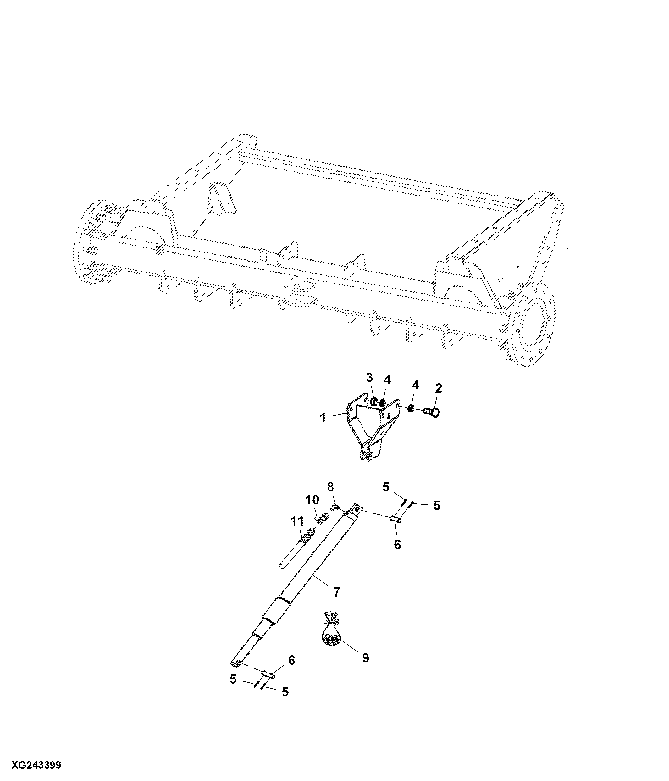 Corn Conversion Kit, Additional Cylinder Feeder House