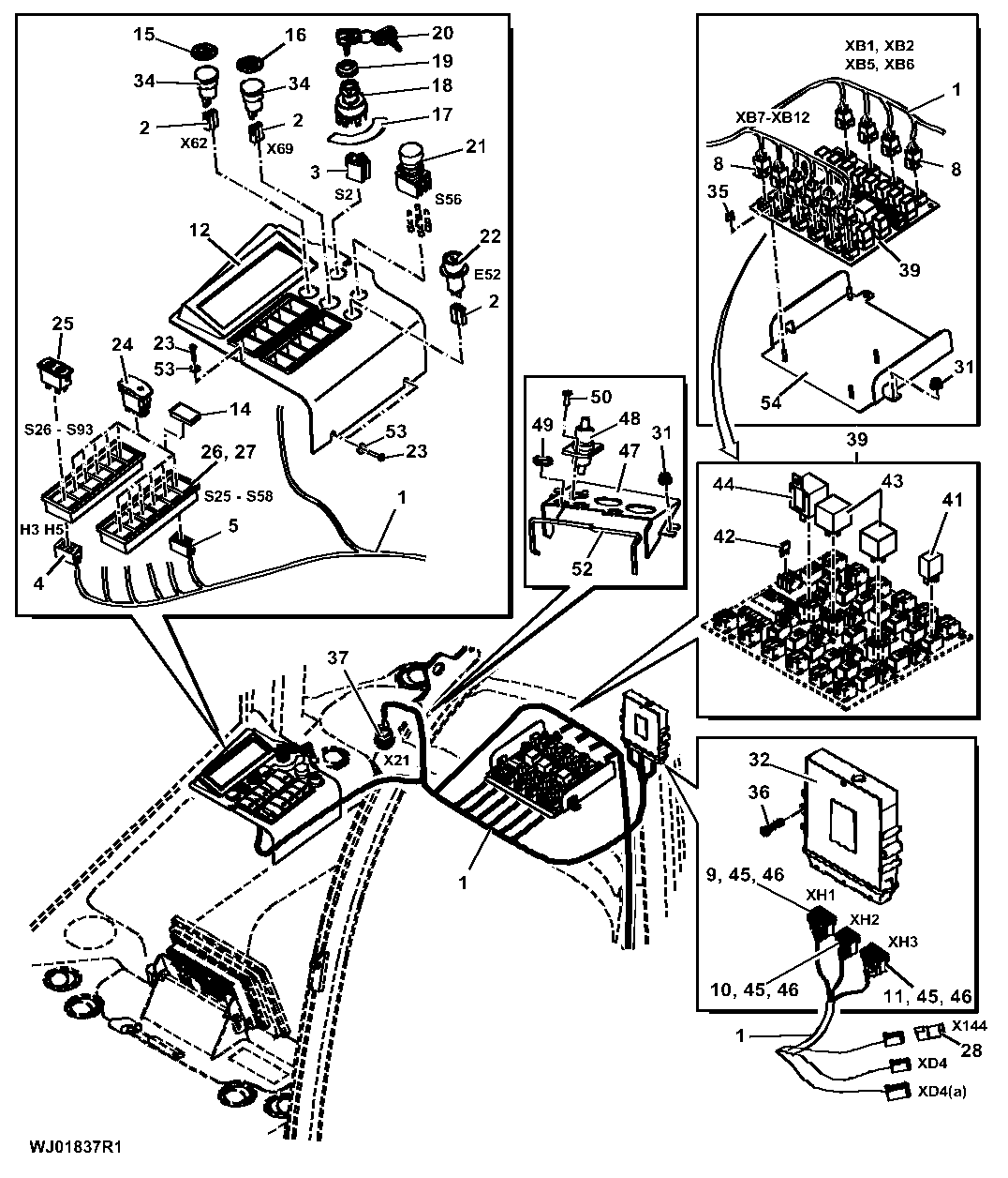 Cab Wiring Harness and Components (005145 - )