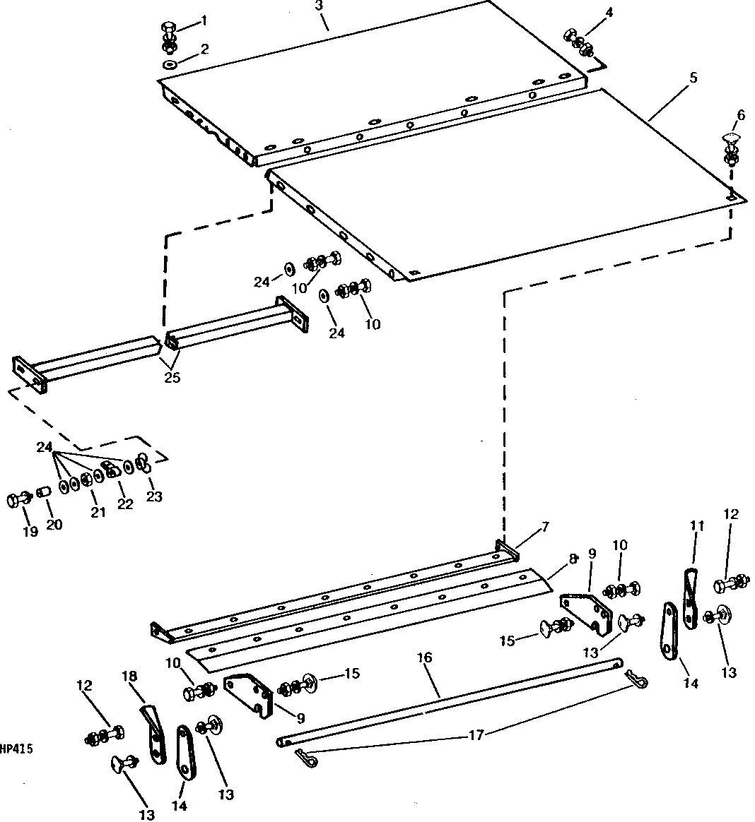FEEDER HOUSE BOTTOM SHEETS (SIDEHILL) (CONVEYOR TYPE)
