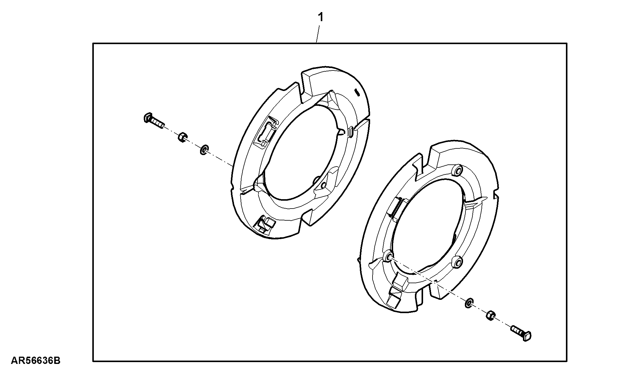 Attachment, Additional Rear Wheel Weights, 110 kg (242.5 lb)
