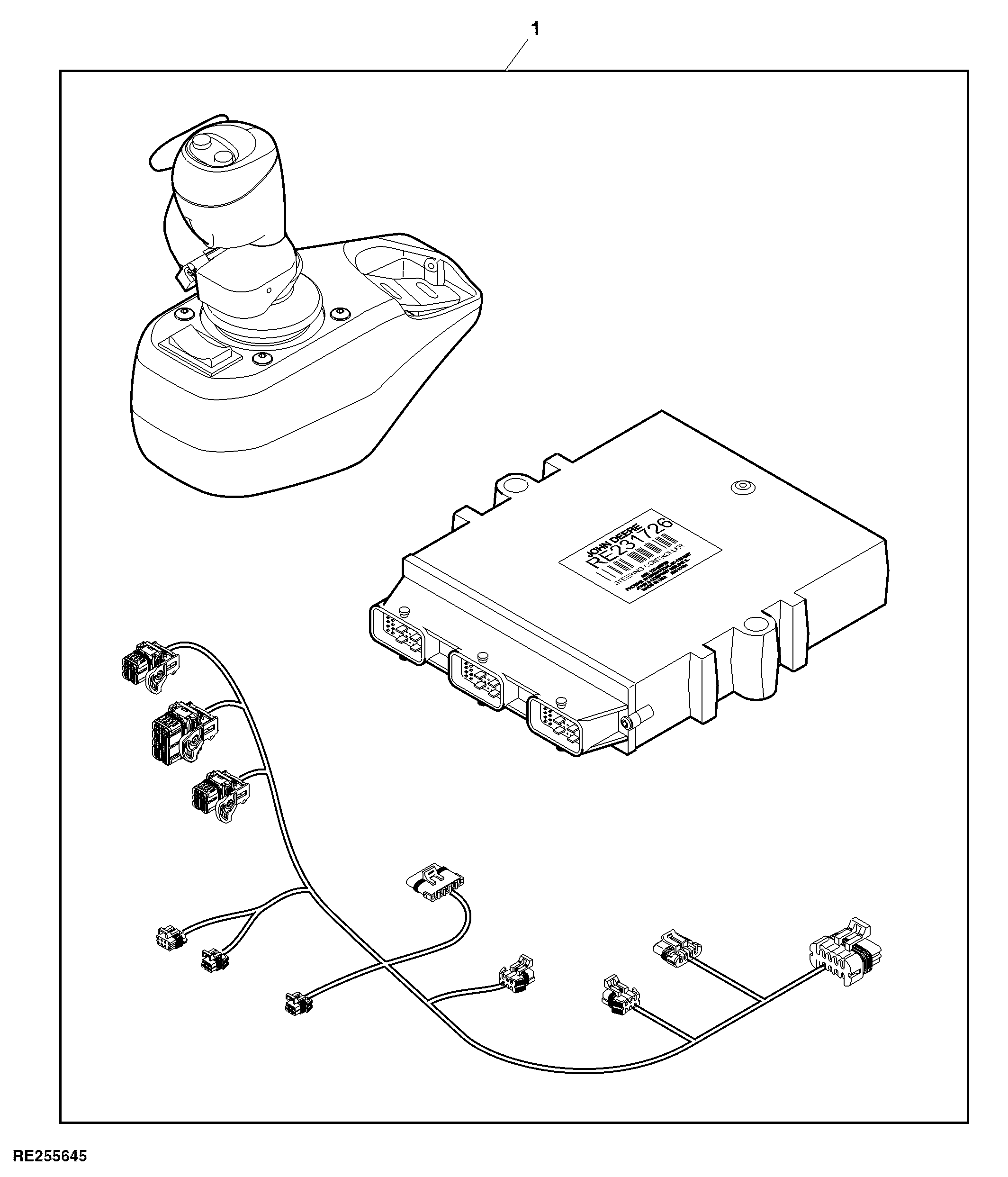 Joystick and Mounting Parts, CommandARM™ IVT, Attachment
