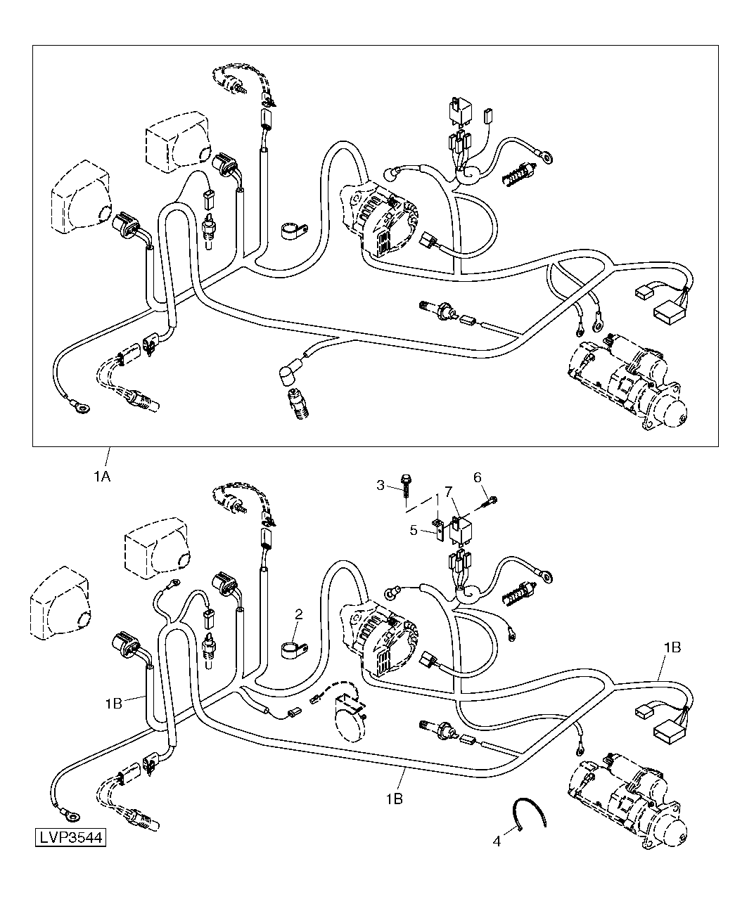 Front Wiring Harness And Manifold Heater Relay