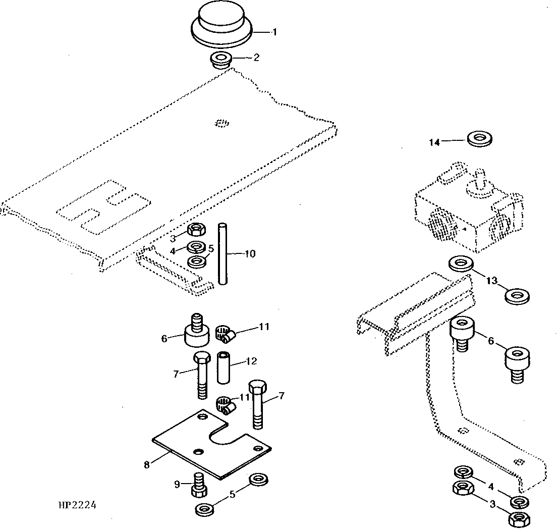 HYDROSTATIC DRIVE REEL SPEED CONTROL VALVE LINKAGE