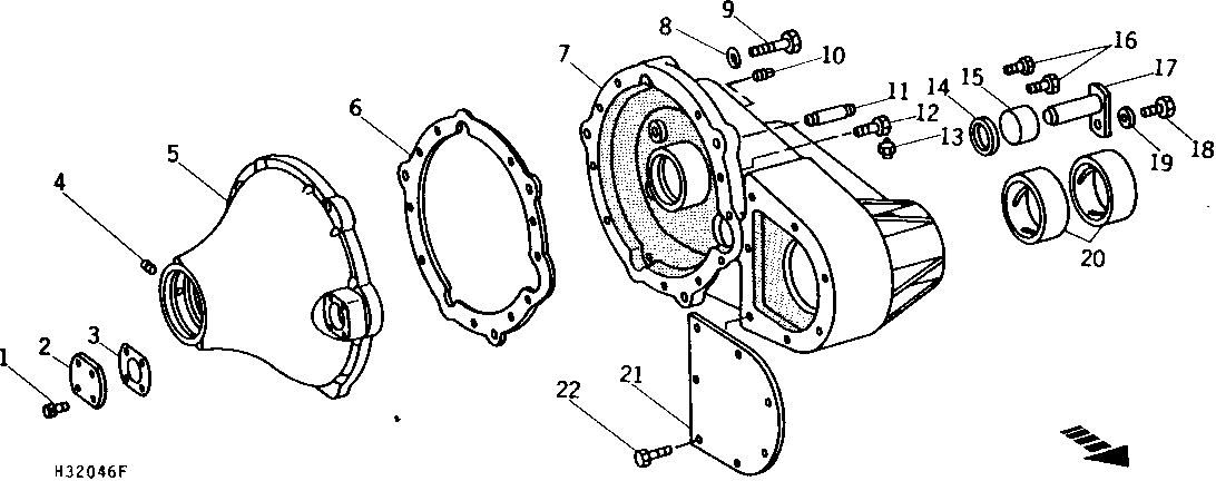 FINAL DRIVE HOUSING AND BEARING CAP (SIDEHILL)