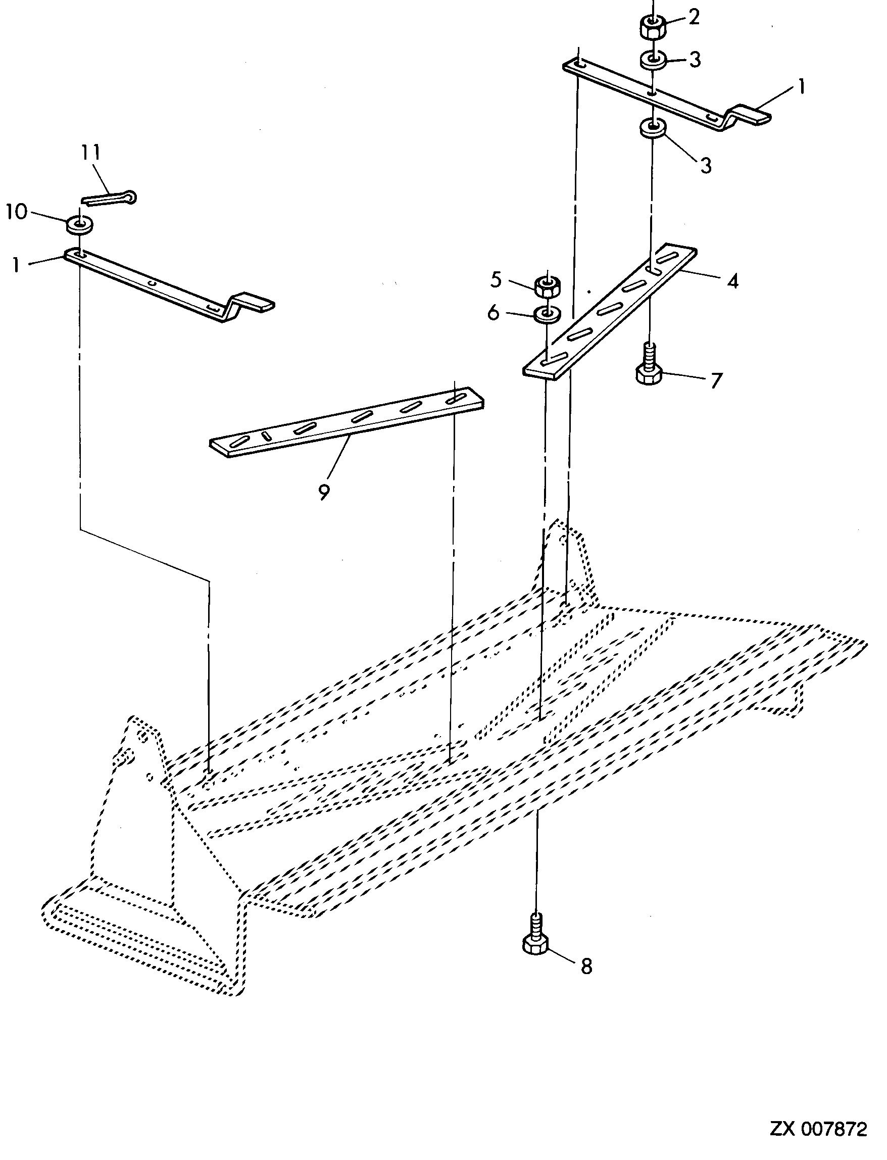 ADJUSTING DEVICE, ADJUSTABLE STRAW DISTRIBUTOR (FROM CHOPPER SERIAL NO. Z0PPE, Z0PPF)